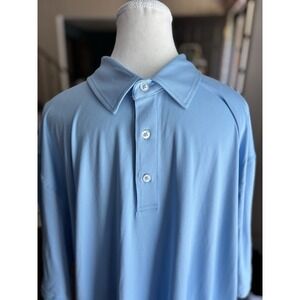 Dunning‎ Golf Polo Shirt XXL Men Blue Short Sleeve Performance Outdoor